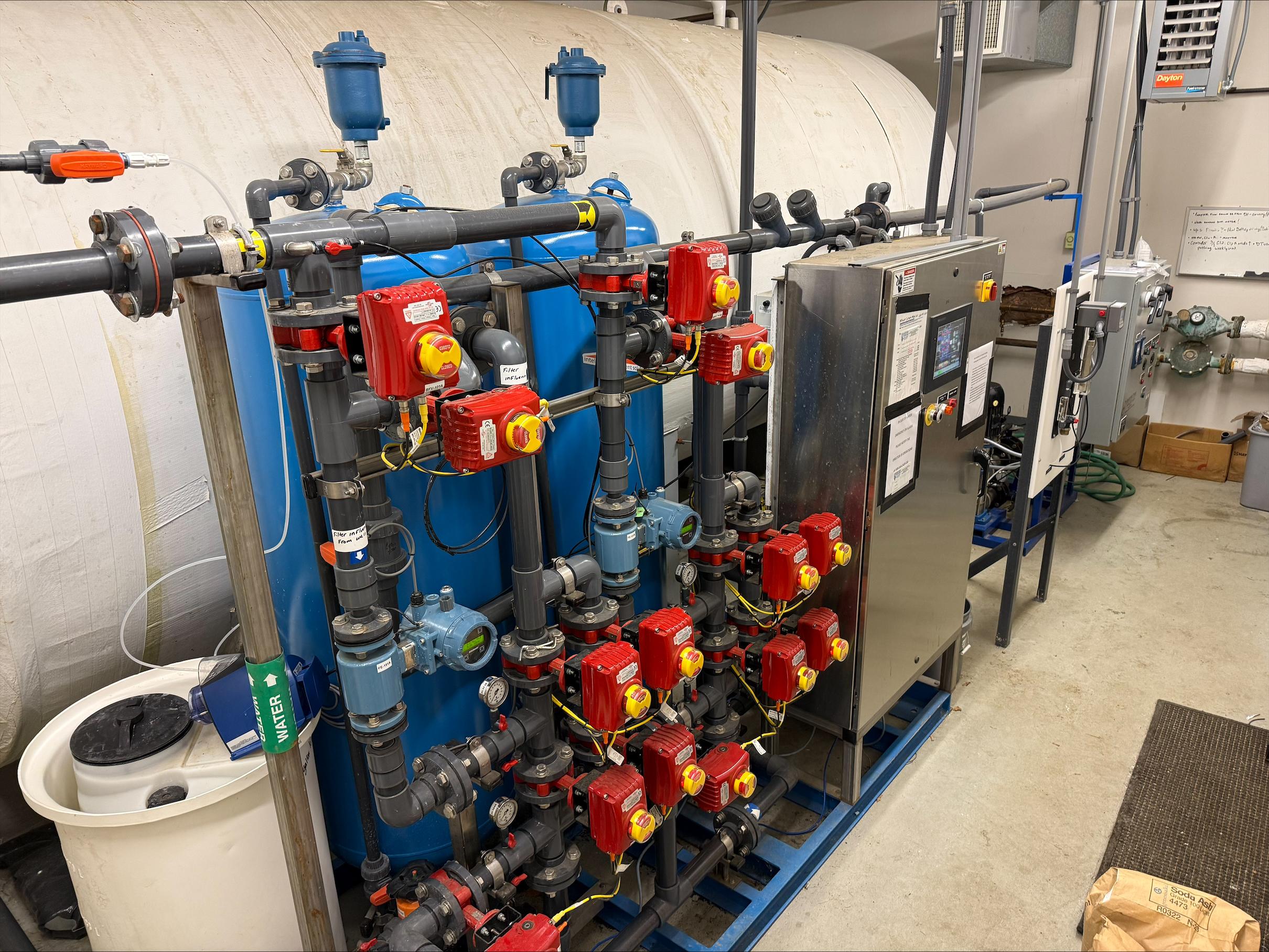 Water well head and monitoring equipment